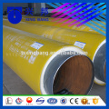 prefabricated directly buried insulating black pipes and fittings with polyurethane foamed plastics and high density pe casing